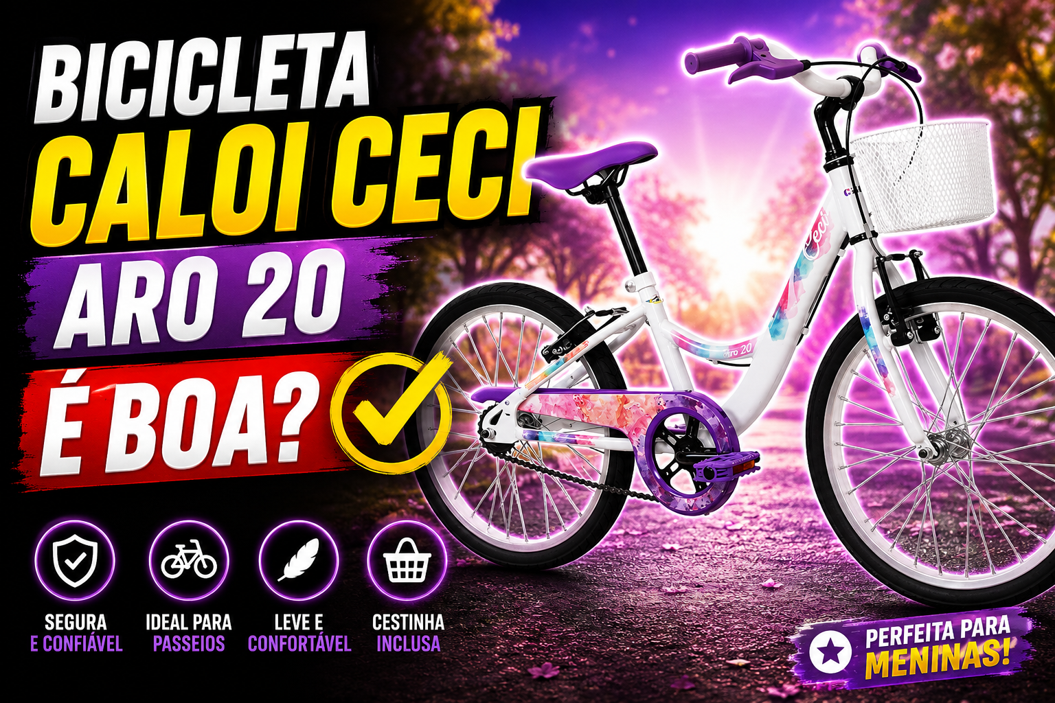 Bicicleta Caloi Ceci Aro 20 é boa?