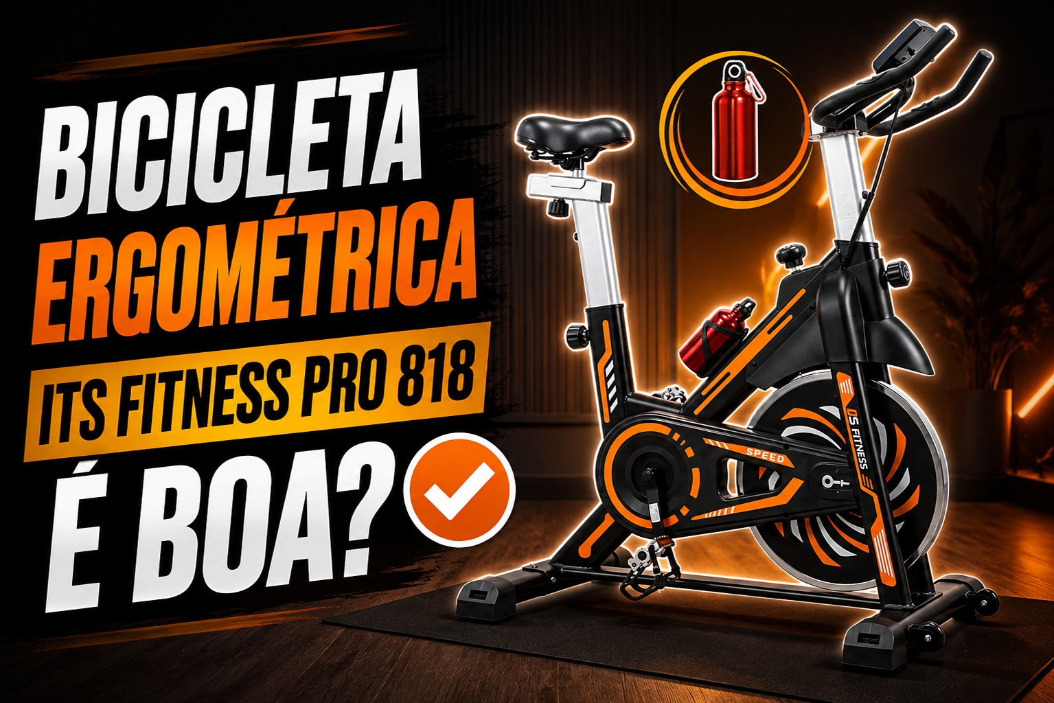 Bicicleta Ergométrica ITS Fitness PRO 818 é boa?