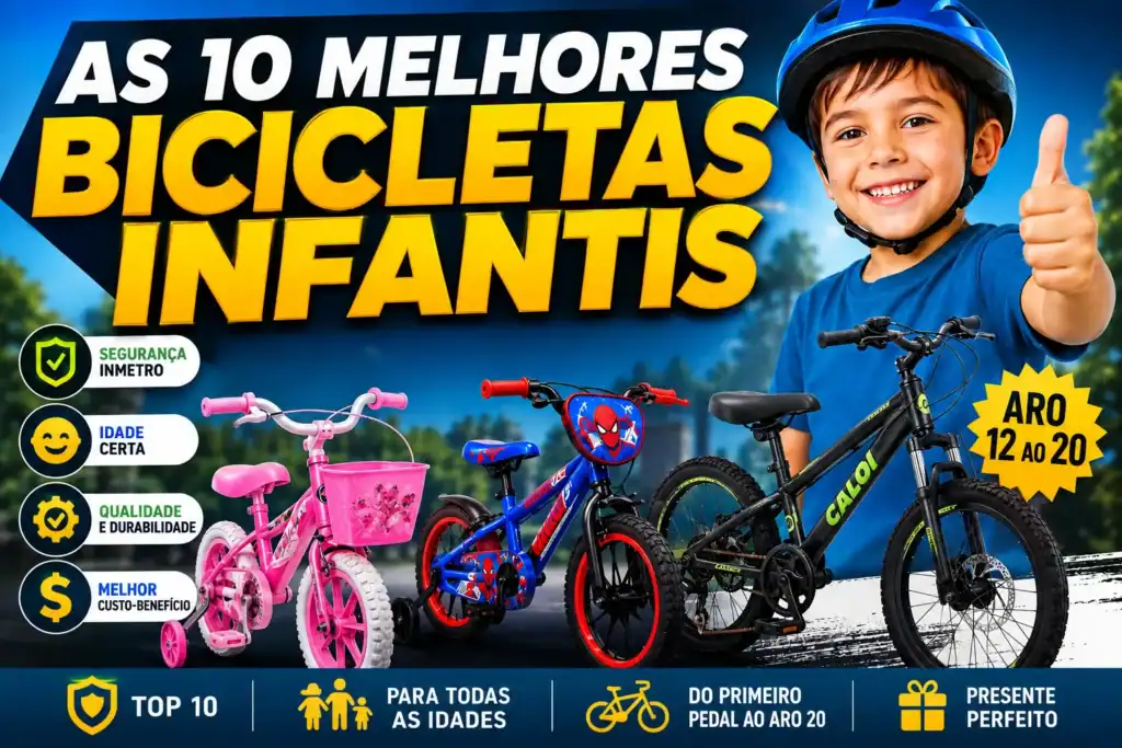 As 10 melhores bicicletas infantis com modelos aro 12, 14, 16 e 20 para diferentes idades e faixas de crescimento